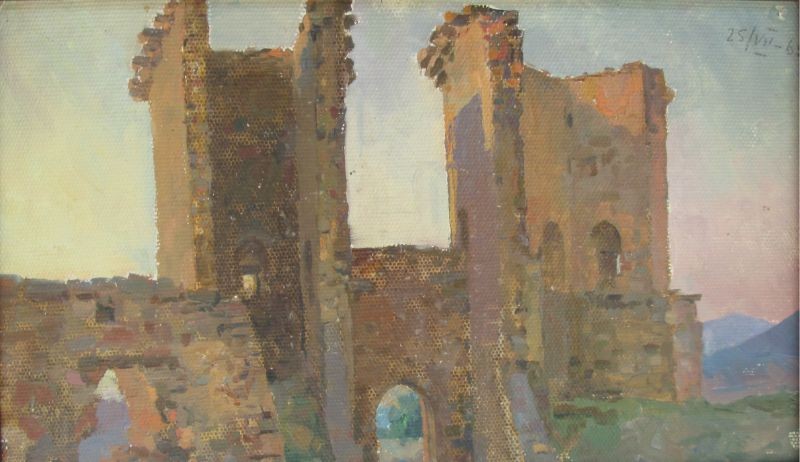 . Генуэзская крепость. к.м. 27х44 1965г.
